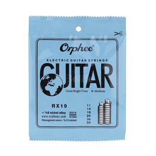 Orphee RX19 6pcs Electric Guitar String  Set  (.011-.050)  Nickel Alloy Medium Tension