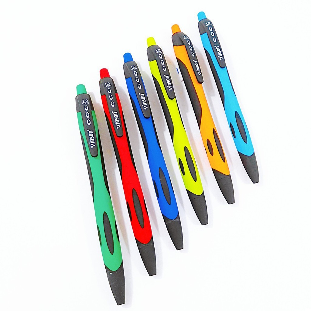 ปากกา-ปากกาลูกลื่น-vinson-1008-ขนาดหัว-1-0-mm-คละสี-หมึกน้ำเงิน-1ด้าม
