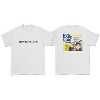 คอลูกเรือเสื้อยืดคอกลมใหม่ เสื้อยืด HOPE CLUB - TOUR 2022 (หน้า หลัง)ผ้าฝ้ายแท้