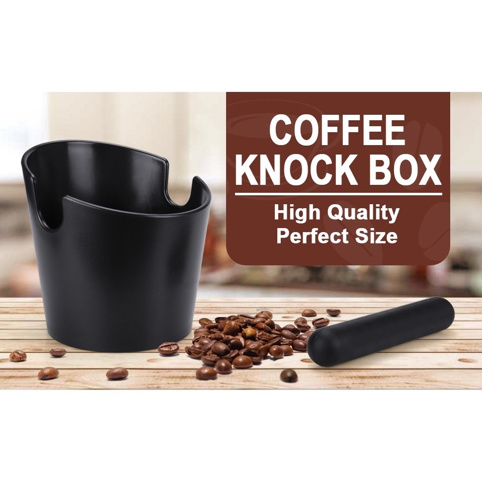 coffee-knock-box-ถังเคาะกากกาแฟ-ถังทิ้งกากกาแฟ-พลาสติก-abs-ถังกากกาแฟ-กล่องเคาะกากพลาสติก-ถังกากกาแฟกันตกและกันลื่น