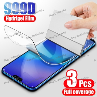 3Pcs 999D Screen Protector for Huawei Nova 3 4 5 Nova 5T 6 Nova 7 Full Cover Hydrogel Film for Huawei Nova 7i 3i Nova 5i  Not Glass Nova 6se Screen Protector