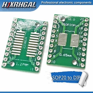 Tssop20 Ssop20 Sop20 To Dip20 Pcb แผ่นบอร์ดโมดูลถ่ายโอน 10ชิ้น Hjxrhgal