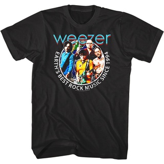 เสื้อวินเทจชาย - เพลง Weezer Earthsrock คุณภาพดีที่สุดตั้งแต่ 94 Alt Merch อัลบั้มสดกราฟิกเสื้อยืด
