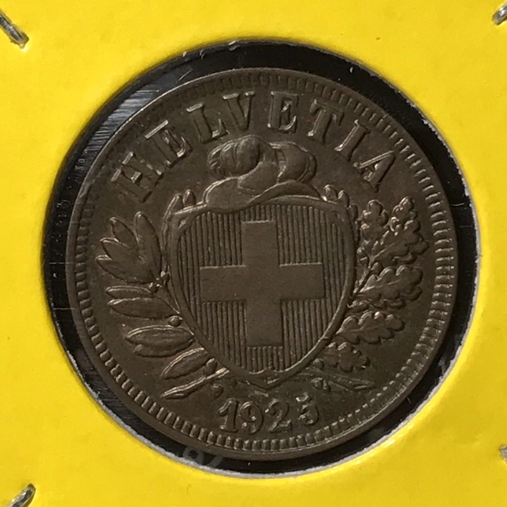 special-lot-no-60541-ปี1925-สวิสเซอร์แลนด์-2-rappen-เหรียญสะสม-เหรียญต่างประเทศ-เหรียญเก่า-หายาก-ราคาถูก