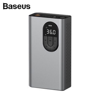 Baseus เครื่องสูบลมไฟฟ้า 2400mAh  Portable Inflator Pump Car Air Compressor เครื่องปั๊มลมไฟฟ้า ปั๊มสูบลมไฟฟ้า