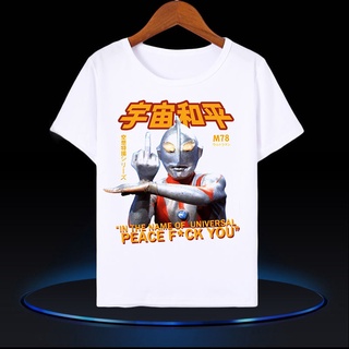 2022 เสื้อยืดแขนสั้น ทรงหลวม ลายอุลตร้าแมน สไตล์ญี่ปุ่นย้อนยุค เข้ากับทุกการแต่งกาย สําหรับผู้ชาย 2022 6. 27เสื้อยืดอินเ
