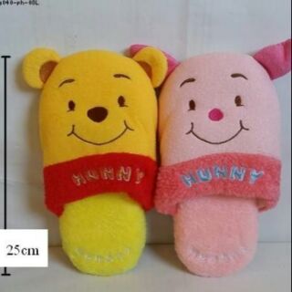 รองเท้าอยู่บ้าน พูห์ pooh Piglet พิกเล็ต ไซด์ใหญ่ สำหรับผู้ใหญ่ ขนาดยาว 25 cm