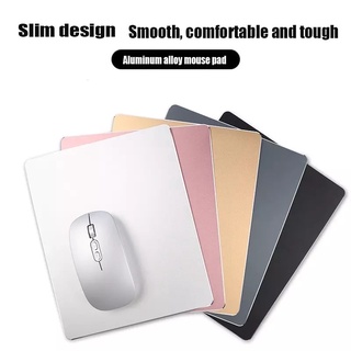 พร้อมส่ง🇹🇭Aluminum Mouse Pad Mouse Pad อลูมิเนียมแผ่นรองเมาส์ แผ่นรองเม้าส์กันน้ำ กันลื่น แผ่นรองเม้าส์เล่นเกม