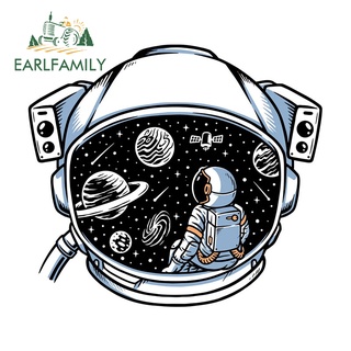 Earlfamily สติกเกอร์ไวนิล ลายนักบินอวกาศ ขนาด 13 ซม. x 11.6 ซม. สําหรับติดตกแต่งรถยนต์ แล็ปท็อป