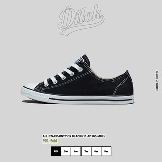 Converse รองเท้าผู้หญิง ALL STAR DAINTY OX BLACK สีดำ (11-1D100MBK)