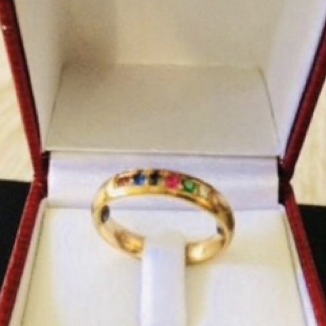 แหวนพลอยทำจากเศษทองเคสวยมากใส่-6-5-ใส่-53-ใส่ได้ส่งฟรี