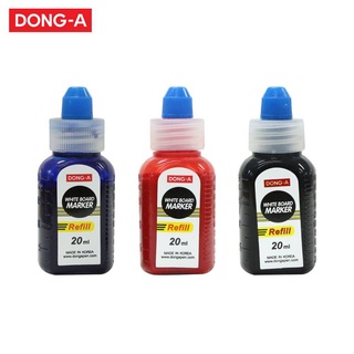 หมึกเติมปากกาไวท์บอร์ด Dong-A รีฟิล 20ml (1ขวด) หมึกเติมไวท์บอร์ด Whiteboard Marker Refill