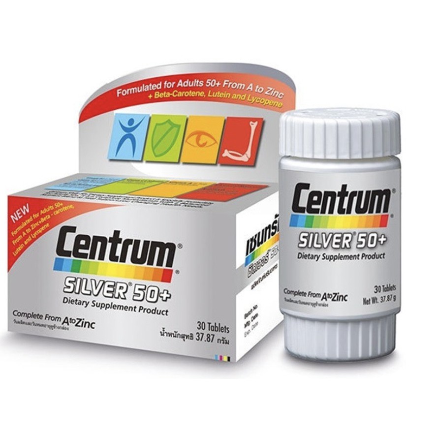 centrum-50-เซ็นทรัม-ซิลเวอร์-30-เม็ด-สำหรับอายุ-50ปีขึ้นไป-วิตามินสำหรับผู้สูงอายุ