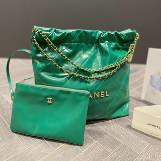สินค้า Chanel 22bag ถุงขยะ ขนาดเล็ก ใต้วงแขน กระเป๋าสะพายไหล่ ลําลอง แฟชั่นสําหรับสตรี