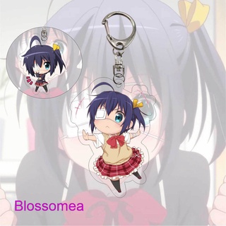 Blossomea พวงกุญแจอะคริลิคใส จี้การ์ตูนอนิเมะ Love Chunibyo Other Delusions Takanashi Rikka