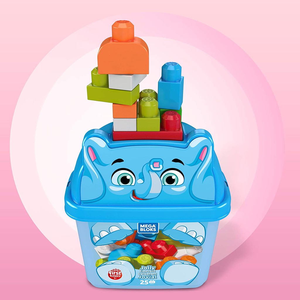 leontoys-ตัวต่อเมก้าบล็อคส์-ตัวต่อใหญ่-ของเล่นเสริมพัฒนาการเด็ก-mega-bloks-jolly-elephant-รุ่น-gpg21