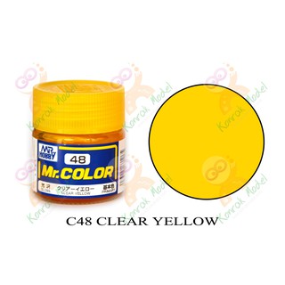 ภาพหน้าปกสินค้าสีสูตรทินเนอร์ Mr.hobby Mr.color C48 Clear Yellow Gloss 10ml ที่เกี่ยวข้อง