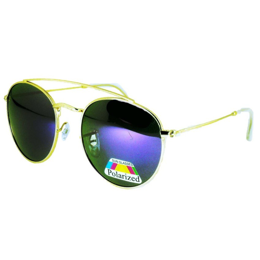 polarized-แว่นกันแดด-แฟชั่น-รุ่น-180b-กรอบทอง-เลนส์-polarized