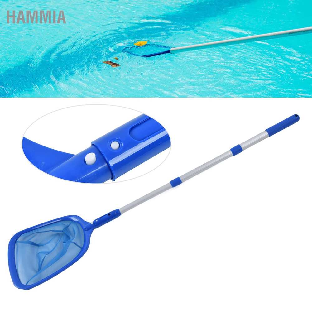 hammia-สระว่ายน้ํา-พร้อมก้านยืดหดได้-สําหรับทําความสะอาดพื้นผิวสระว่ายน้ํา-อ่างน้ําร้อน-น้ําพุสปา-pool-skimmer