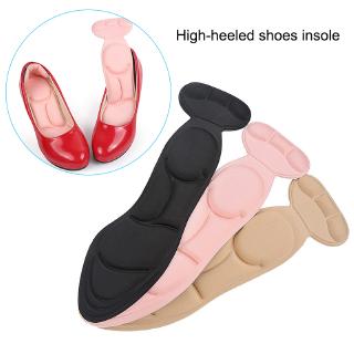 Random Color Women Pain Relief 4D Insole/ Non-slip Heel Protector  Insole Cushion/ Inserts Heel Post Back Soft Insole/ Flat Foot Support Memory Foam Shoe Pads Careory foam Shoe pads care