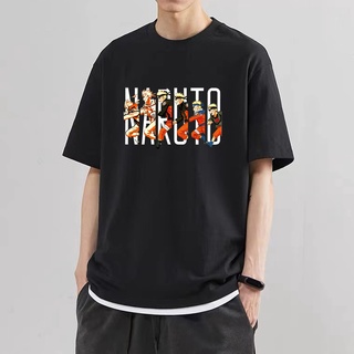 【พร้อมส่ง】เสื้อยืดคอกลม แขนสั้น ทรงหลวม ลายนารูโตะ โอเวอร์ไซซ์ M-5XL พลัสไซซ์ สําหรับผู้ชาย ผู้หญิง 02