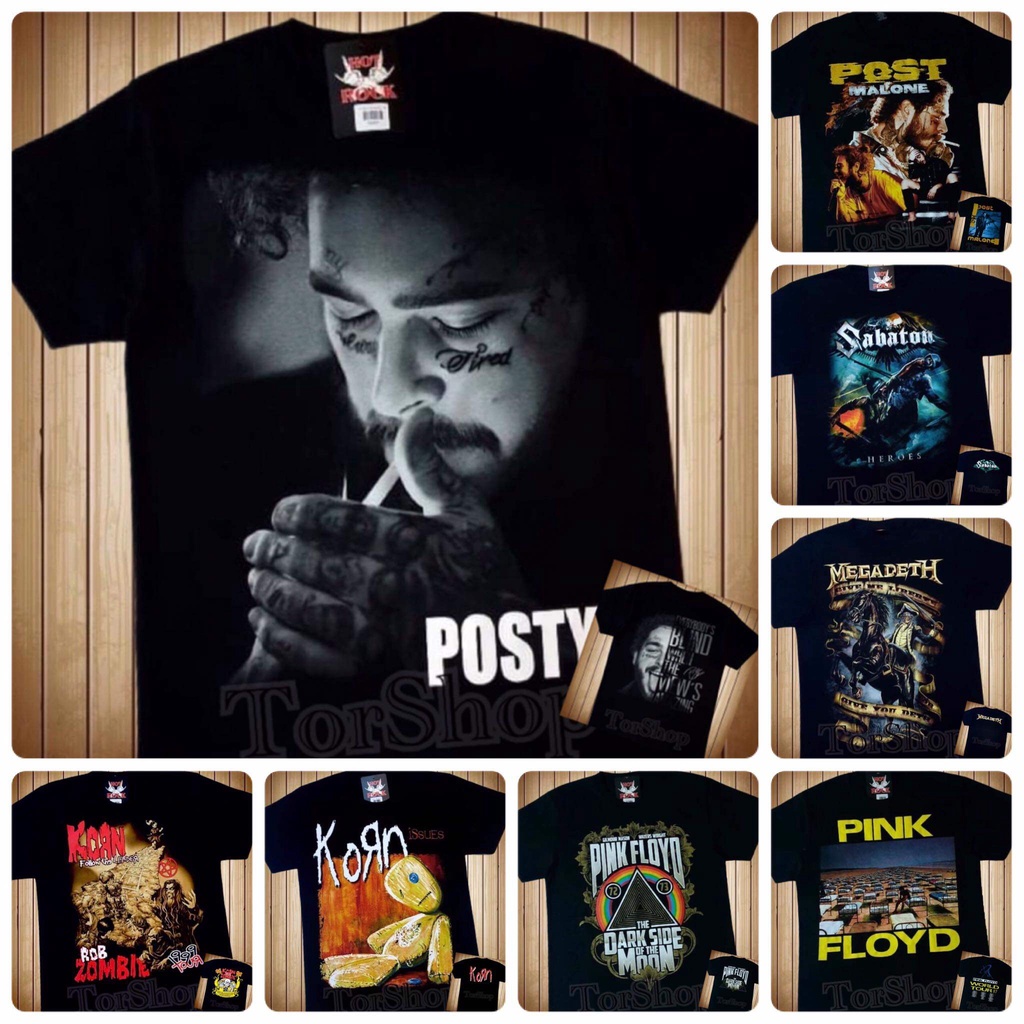 เสื้อยืดโอเวอร์ไซส์rockyeah-amp-hotrock-t-shirt-3d-เสื้อวง-post-malone-สกรีนคมชัดhd-ไซส์ยุโรป-เสื้อยืดดำ-เสื้อวินเทจ90-เ