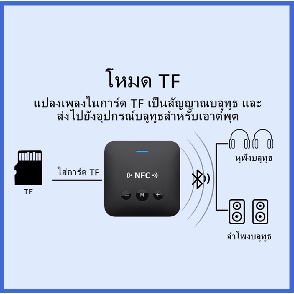 ภาพสินค้าNFC กล่องอะแดปเตอร์ NFC รับเสียงสเตอริโอ ชนิดบลูทูธ ไร้สาย 3.5 มิลลิเมตร AUX RCA เล่นเพลง เสียง ลำโพงในรถยนต์ จากร้าน koseenh บน Shopee ภาพที่ 6