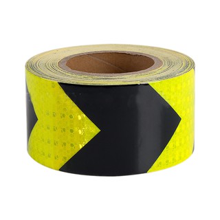 High Power Reflective tape 50mmx5metres เทปนิรภัยตีเส้น เทปกาวตีเส้น เทปสะท้อนแสงWarning Tape Adhesive Car Truck T0698