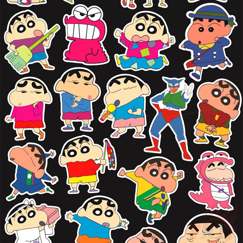 ภาพสินค้าCrayon Shin-chan Series 03 สติ๊กเกอร์  50Pcs/Set Yoshito Usui Anime DIY Fashion Decals Doodle สติ๊กเกอร์ จากร้าน kids_toys_tower.th บน Shopee ภาพที่ 2