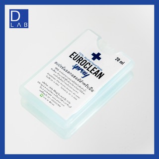 Euroclean - alcohol hand spray card 20ml กลิ่น Fresh