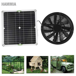 HAMMIA☀️☀️ ชุดพัดลม แบบแผงโซลาร์เซลล์ 10 นิ้ว 100W กันน้ำ ระบายอากาศ สําหรับไก่ เรือนกระจก