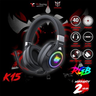 ภาพหน้าปกสินค้ารับประกัน 2 ปี Onikuma K15 Black Gaming Headset หูฟังเกมส์มิ่ง หูฟังเล่นเกมส์ เสียงดังฟังชัด ซึ่งคุณอาจชอบราคาและรีวิวของสินค้านี้