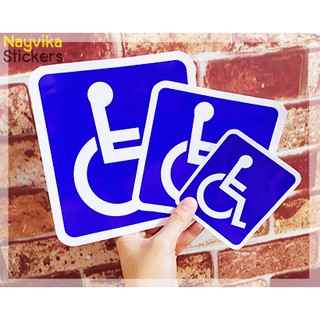 ภาพหน้าปกสินค้า🔥พร้อมส่ง🔥 สติ๊กเกอร์วีลแชร์ สติ๊กเกอร์ติดรถ สติ๊กเกอร์ สัญลักษณ์ วีลแชร์ ผู้พิการ ขับรถ wheelchair logo stickers ที่เกี่ยวข้อง
