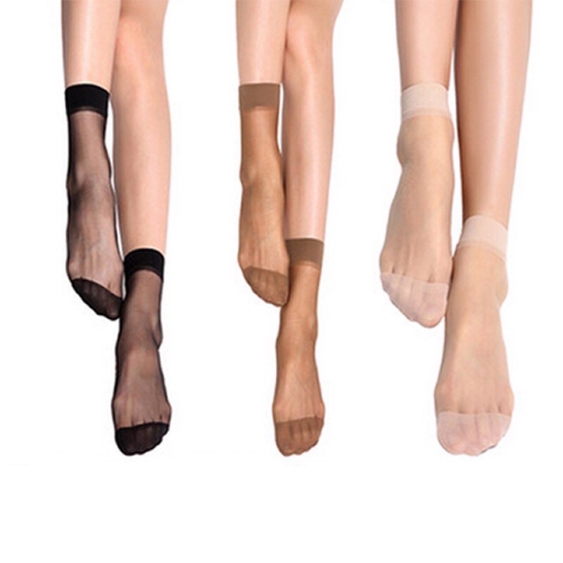 ภาพหน้าปกสินค้า365 ถุงเท้าสั้นผ้าไหมยืดหยุ่นสำหรับผู้หญิง PP1