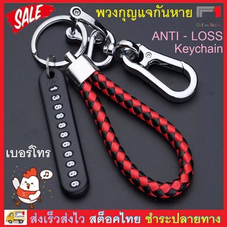 Fin1 พวงกุญแจกันหาย พวงกุญแจ มีเบอร์โทร พวงกุญแจรถ บ้าน Anti-lost Phone License Plate Car Keychain No. 3143