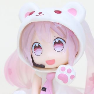 โมเดล 6cm Anime Q Version Hatsune Miku Sakura Bear snow Miku Model Action Figure Toy pink miku