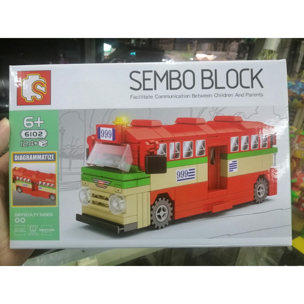 sembo-block-ตัวต่อ-รถเม