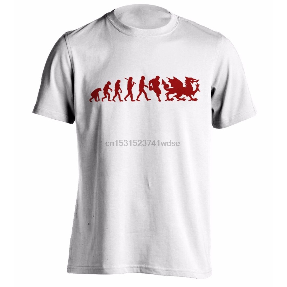 เสื้อยืด-พิมพ์ลาย-wales-evolution-welsh-dragon-คุณภาพสูง-สําหรับผู้ชาย