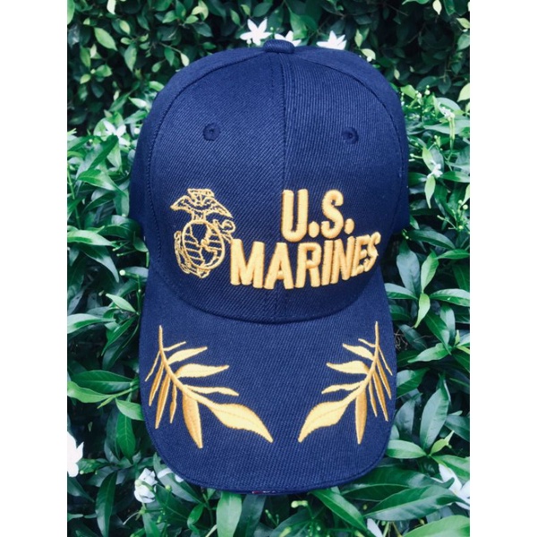 หมวกปัก-ทหารเรือ-usmc-สีน้ำเงินเข้ม-สวยมากๆ