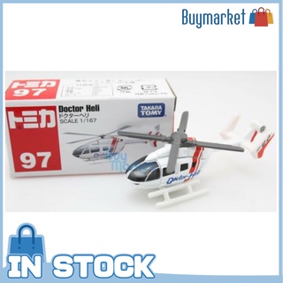 [ต้นฉบับ] Tomica Takara Tomy #97 Doctor Medical Heli Diecast ของเล่นเฮลิคอปเตอร์ Scale1/167