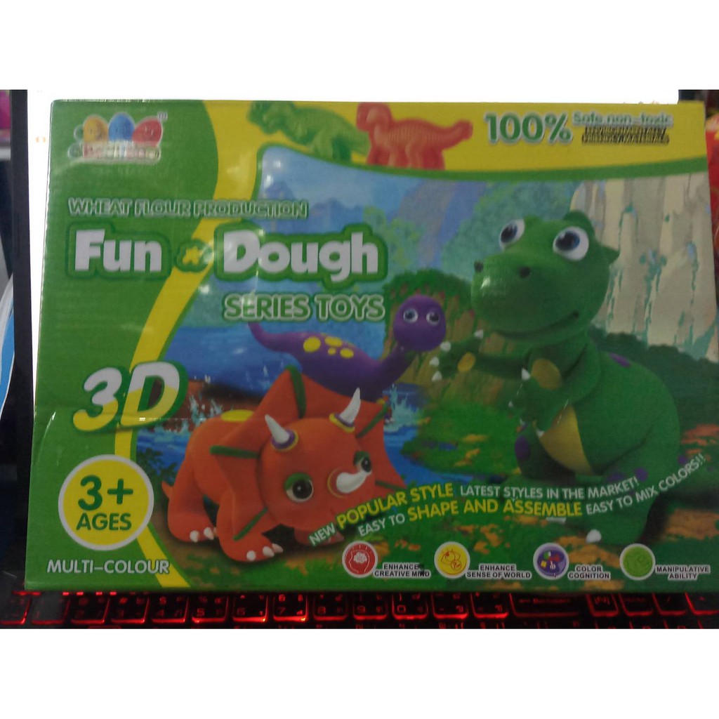 แป้งโดว์-fun-dough-ไดโนเสาร์-เสริมสร้างจินตนาการ