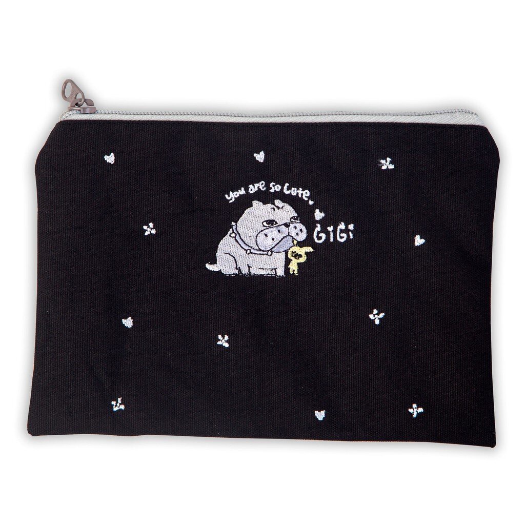 หมาจ๋า-กระเป๋าผ้า-กระเป๋าดินสอ-ปักลาย-gigi-amp-viking-ขนาด-22-5-x-16-cm-pouch-bag-จีจี้-ไวกิ้ง