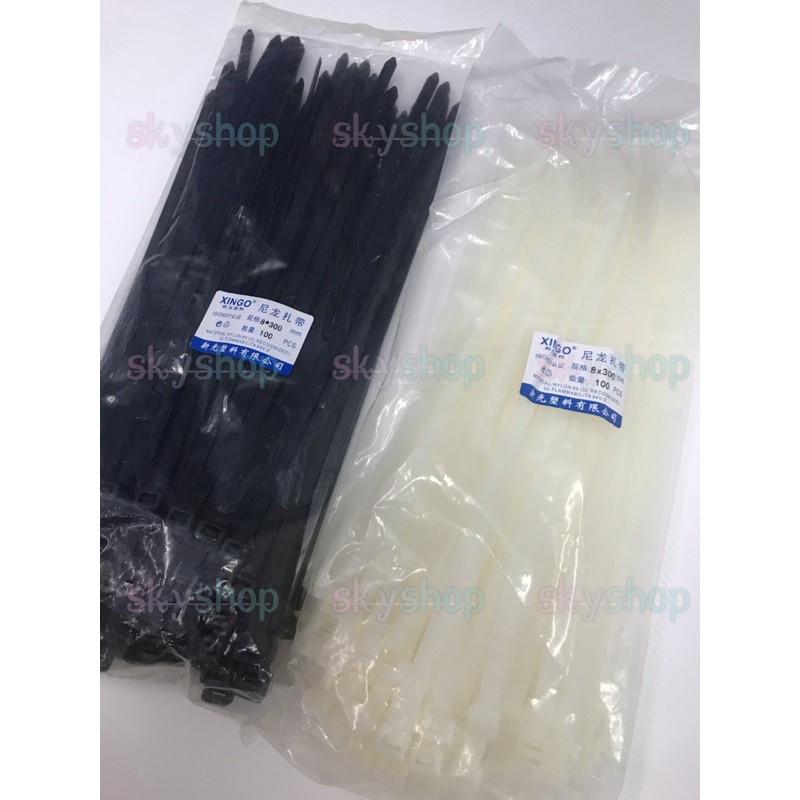 cable-tie-แบบหนา8-300mm-ยาว11-8นิ้ว-100pcs