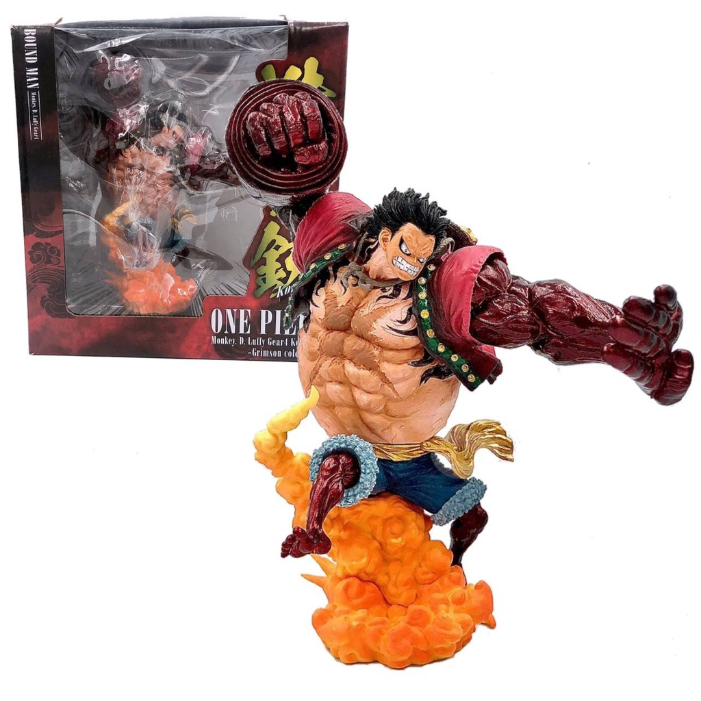 ss-toys-โมเดล-วันพีช-ลูฟี่-เกียร์4-ฐานส้ม-luffy-gear4-kong-gun-มีกล่อง-สูง22ซม-งานจีน