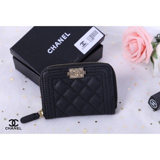 Chanel zip card holder