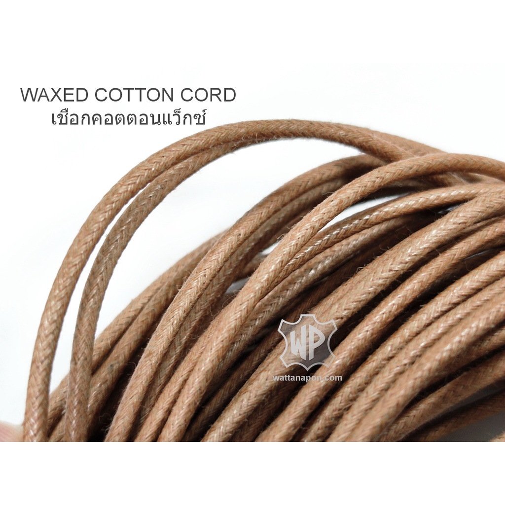 ภาพสินค้าเชือกคอตตอนเคลือบแว๊กซ์ ขนาด1มม.และ2มม. มัดละ30หลา Waxed Cotton Cord 1mm.,2mm. 30yards จากร้าน pm_accessories_wp บน Shopee ภาพที่ 6