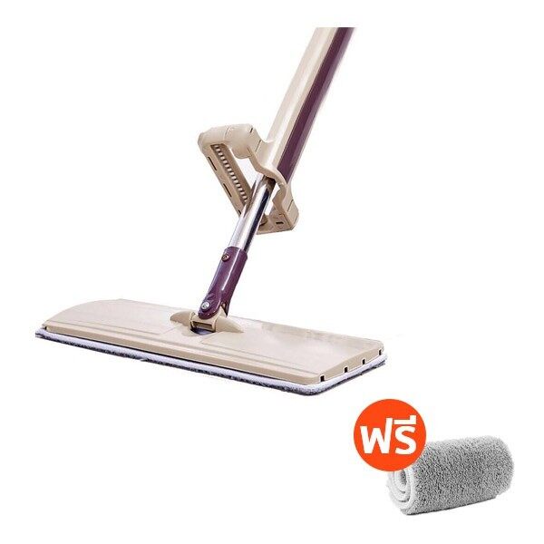 lazy-mop-3061-ไม้ถูพื้น-แบบรีดน้ำและฝุ่นผงในตัว-ไม้ถูพื้นแบบรีดในตัว-ไม้ถูพื้นพร้อมผ้า1ผืน-ไม้ถูแบบไม่ใช้มือล้า