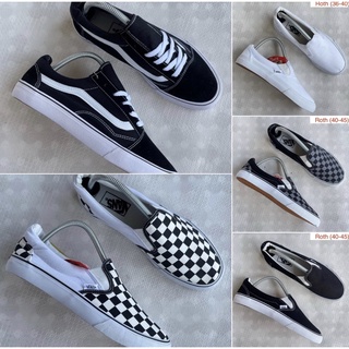 💖💋ถูกสุดๆ👟👍รองเท้า Vans Slip On (แบบสวม) รองเท้าผ้าใบผู้หญิง ผู้ชาย #size 36-45