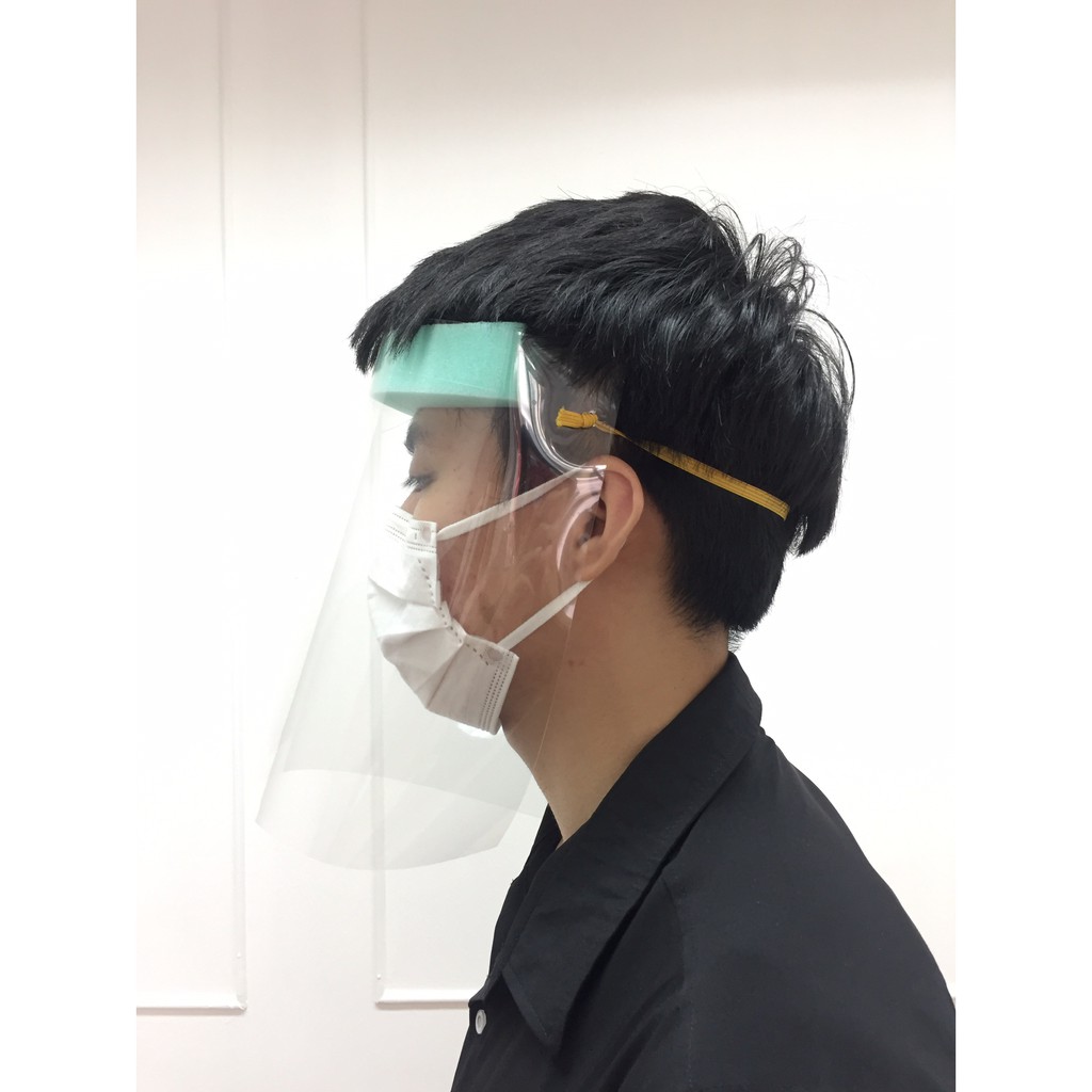 หน้ากากเฟสชิลด์-face-sheild-ป้องกันเชื้อโรค-หน้ากากใส-ป้องกันใบหน้า-แว่นกันน้ำมันกระเด็น-หน้ากากกันฝุ่น
