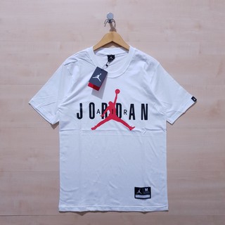 เสื้อยืดโอเวอร์ไซส์เสื้อยืดสีขาวพิมพ์ลาย Nike MICHAEL JORDAN สีขาวS-3XL